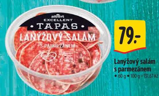 Lanýžový salám s parmezánem, 60 g 