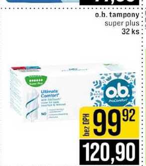 o.b. tampony super plus 32 ks