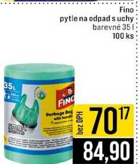 Fino pytle na odpad s uchy barevné 35l 100 ks 