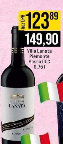 Villa Lanata Piemonte Rosso DOC 0.75l
