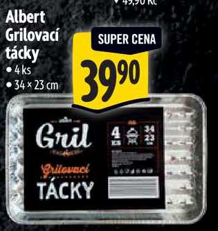 Albert Grilovací tácky, 4 ks