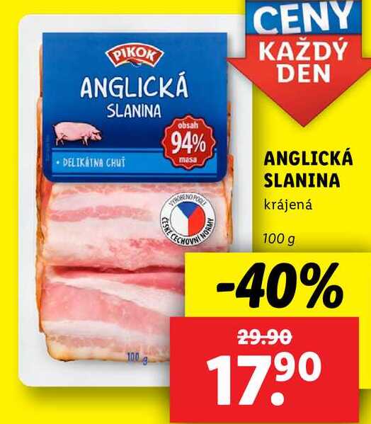 ANGLICKÁ SLANINA, 10 0g