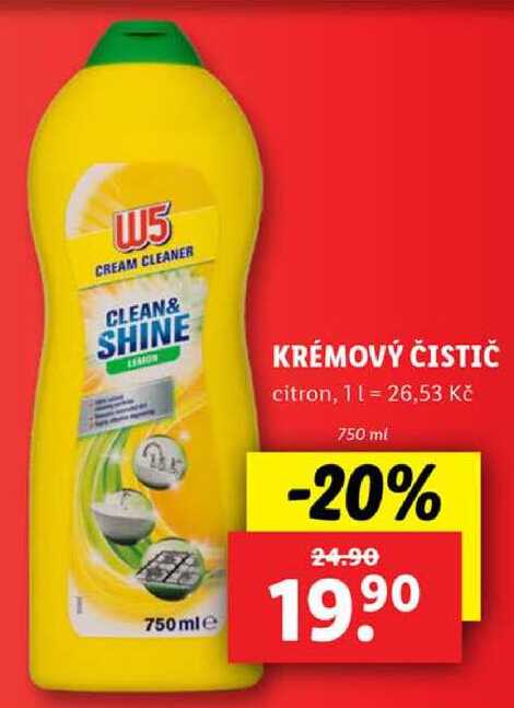 KRÉMOVÝ ČISTIČ, 750 ml