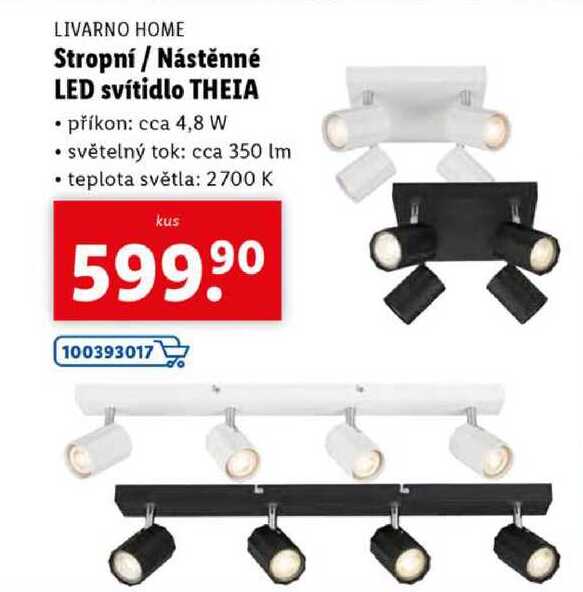 Stropní/Nástěnné LED svítidlo THEIA
