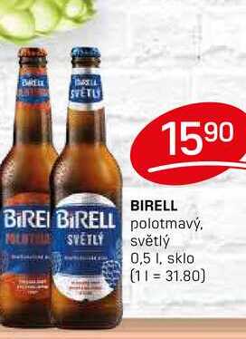 BIRELL polotmavý světlý 0,5l