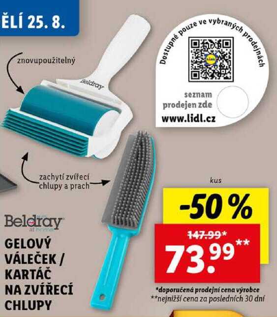 GELOVÝ VÁLEČEK/KARTÁČ NA ZVÍŘECÍ CHLUPY 