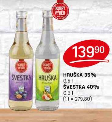 ŠVESTKA 40% 0,5l