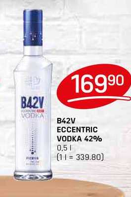 B42V ECCENTRIC VODKA 42% 0,5l