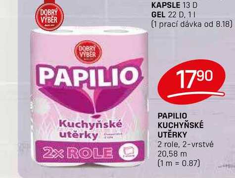 PAPILIO KUCHYŇSKÉ UTĚRKY 2 role, 2-vrstvé 