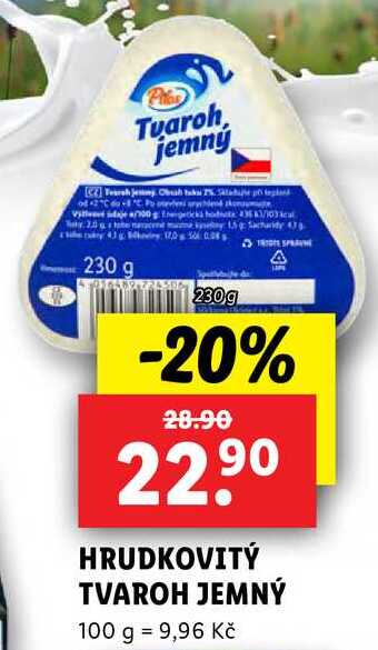 HRUDKOVITÝ TVAROH JEMNÝ, 230 g