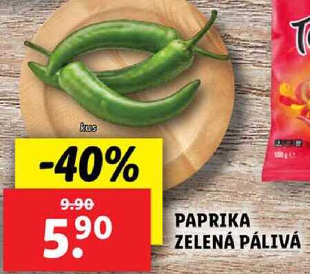PAPRIKA ZELENÁ PÁLIVÁ, 1 ks