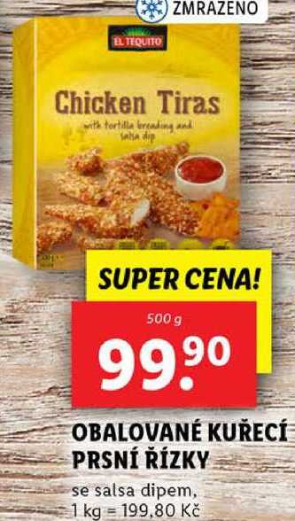 OBALOVANÉ KUŘECÍ PRSNÍ ŘÍZKY, 500 g