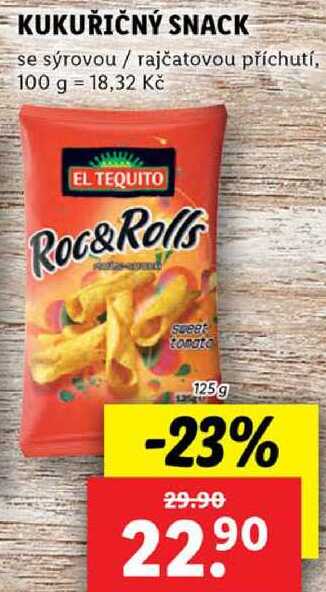 KUKUŘIČNÝ SNACK, 125 g