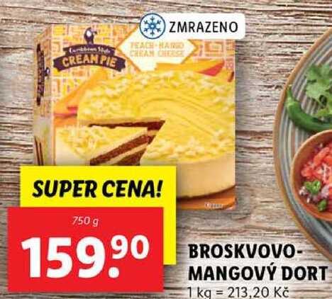 BROSKVOVO-MANGOVÝ DORT, 750 g