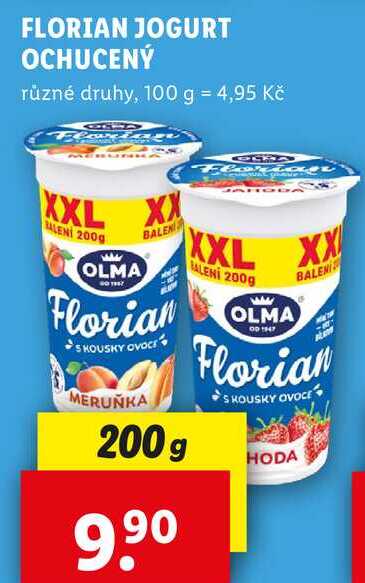 FLORIAN JOGURT OCHUCENÝ, 200 g