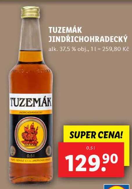 TUZEMÁK JINDŘICHOHRADECKÝ, 0,5 l