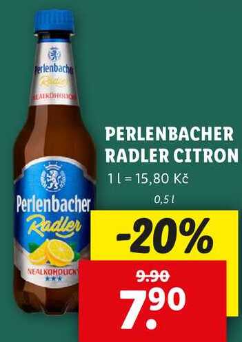 PERLENBACHER RADLER CITRON, 0,5 l