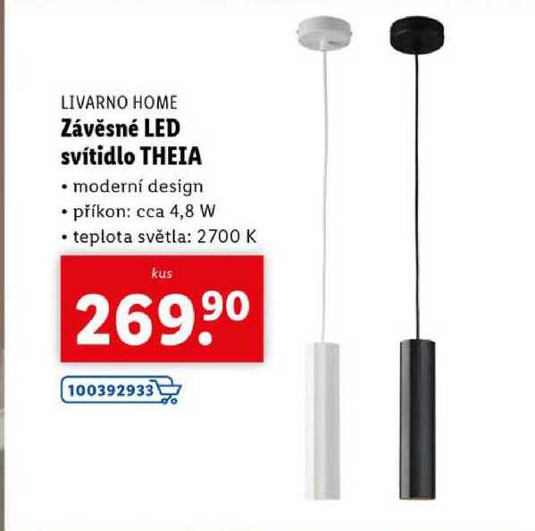 Závěsné LED svítidlo THEIA