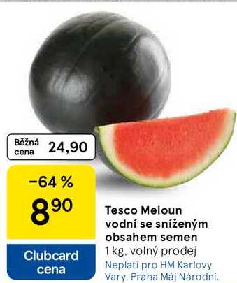 Tesco Meloun vodní se sníženým obsahem semen, 1 kg