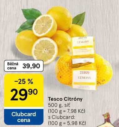 Tesco Citróny, 500 g 
