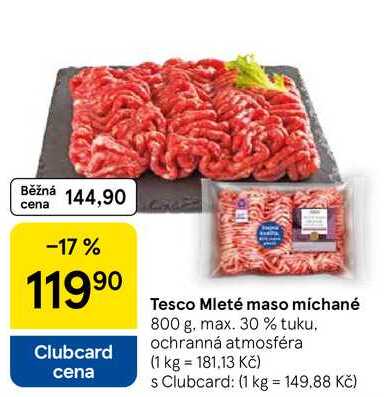 Tesco Mleté maso míchané, 800 g 