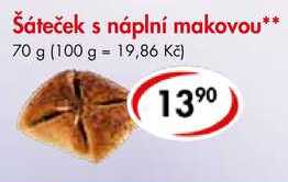 Šáteček s náplní makovou, 70 g