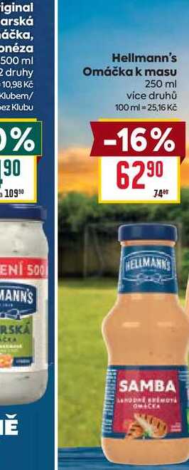 Hellmann's Omáčka k masu 250 ml
