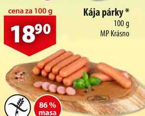 Kája párky, 100 g