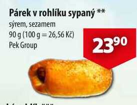 Párek v rohlíku sypaný, 90 g 