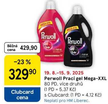 Perwoll Prací gel Mega-XXL, 80 PD, více druhů 
