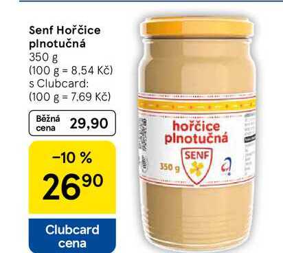 Senf Hořčice plnotučná, 350 g 