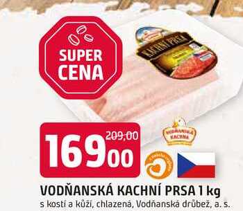 Vodňanská kachní prsa s kostí, chlazená 1kg