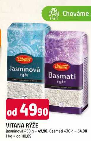 VITANA RÝŽE jasminová 450 g 