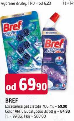 BREF Excellence gel čistota 700 ml