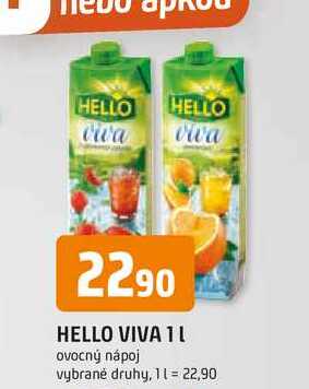 HELLO VIVA 1l ovocný nápoj
