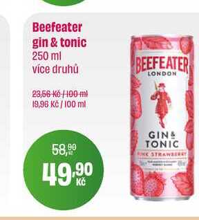 Beefeater gin & tonic 250 ml 
