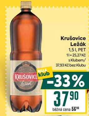 Krušovice Ležák 1,51, PET 