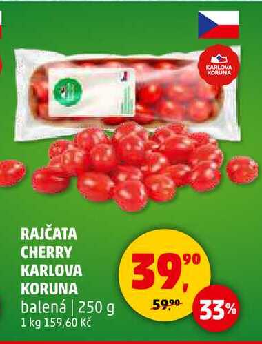 RAJČATA CHERRY KARLOVA KORUNA balená, 250 g
