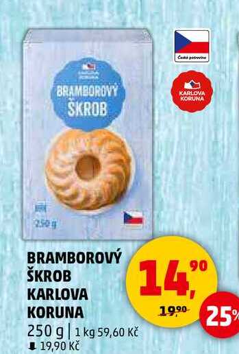BRAMBOROVÝ ŠKROB KARLOVA KORUNA, 250 g