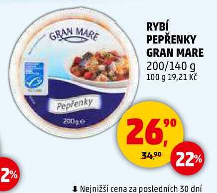 RYBÍ PEPŘENKY GRAN MARE, 200/140 g