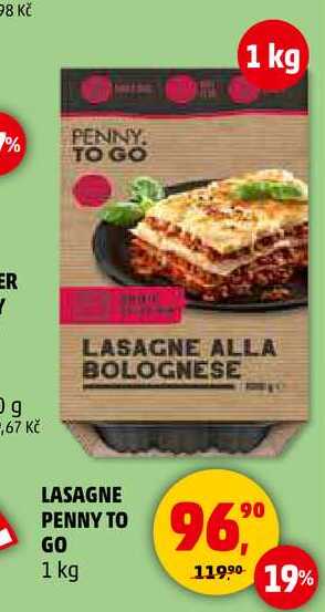 LASAGNE PENNY TO GO, 1 kg  