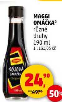 MAGGI OMÁČKA různé druhy, 190 ml  