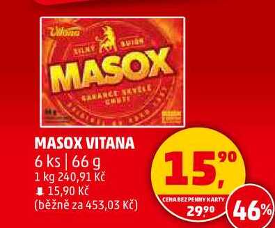 MASOX VITANA, 6 ks, 66 g 