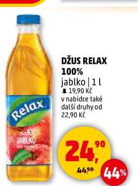 DŽUS RELAX 100% jablko, 1 l 