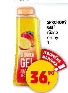 SPRCHOVÝ GEL různé druhy, 1 l 