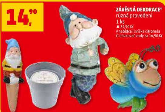 ZÁVĚSNÁ DEKORACE různá provedení, 1 ks  