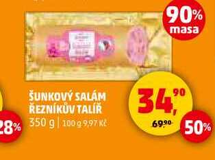 ŠUNKOVÝ SALÁM ŘEZNÍKŮV TALÍŘ, 350 g 
