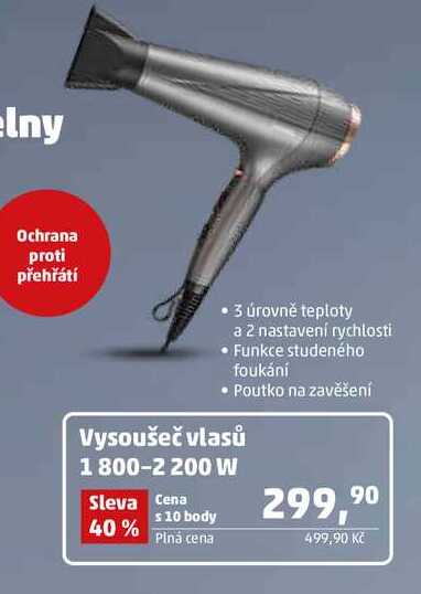 Vysoušeč vlasů 1800-2 200 W 
