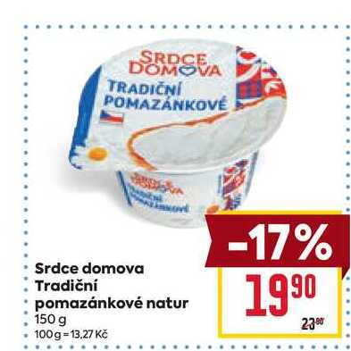 Srdce domova Tradiční pomazánkové natur 150 g
