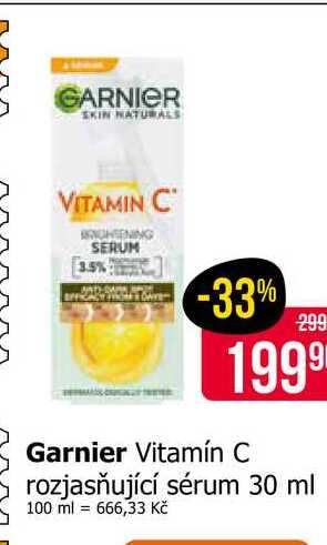 Garnier Vitamín C rozjasňující sérum 30 ml 